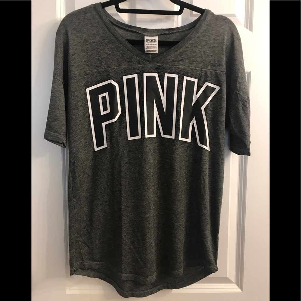 PINK Lounge Top Heather Gray XS NWT